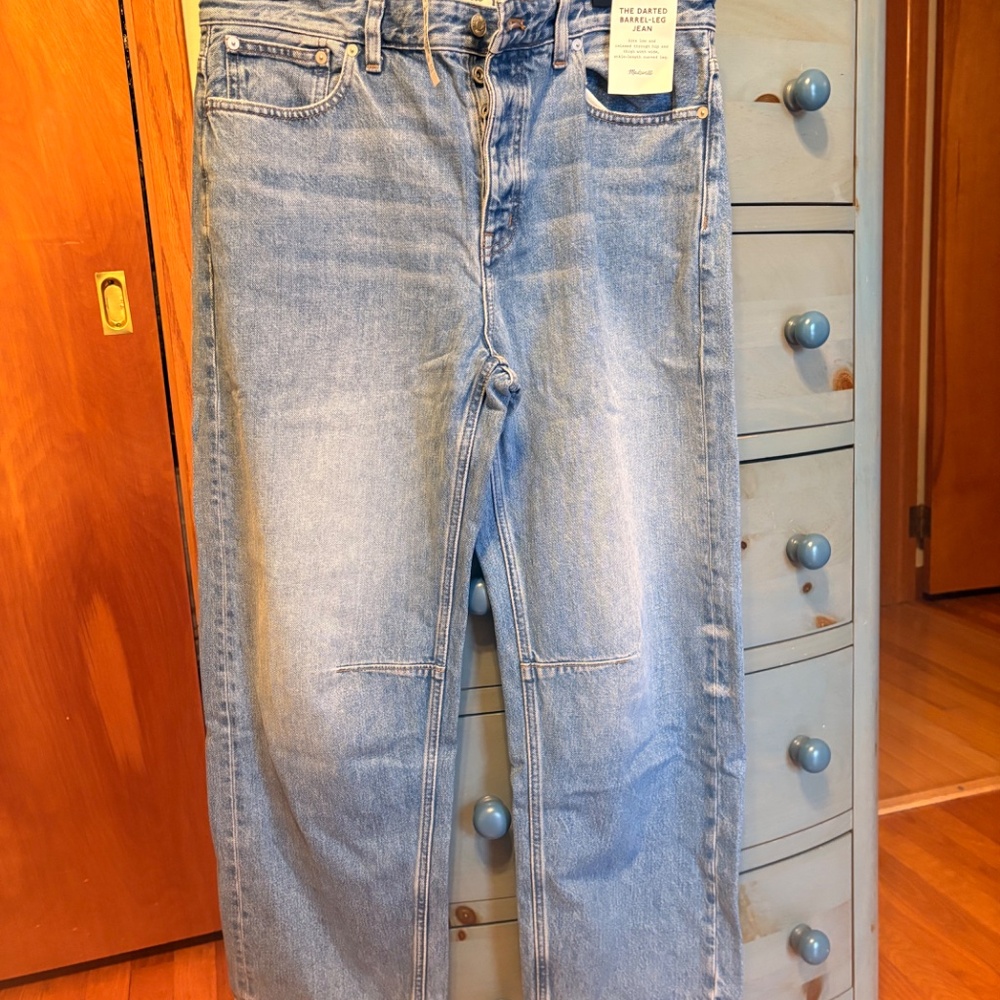 Madewell darted barrel jeans Dobbins wash size 29